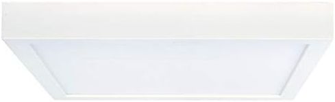 Bulbrite 9 Inch Flush Mount Square LED Ceiling Light, 75 Watt Equivalent, White