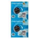 Renata 395 SR927SW Batteries - 1.55V Silver Oxide 395 Watch Battery (2 Count)