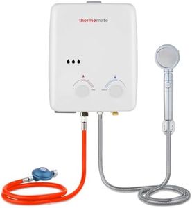Thermomate Chauffe-eau instantané à gaz sans réservoir, chauffe-eau portable instantané, 10 kW, 50 mbar, pour camping, bateau, camping-car