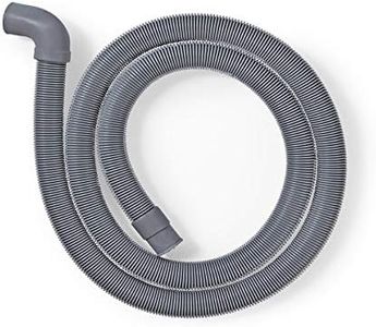 TronicXL Professional Drain Hose Outlet Hose for AEG Miele Siemens Bosch Neff 22 mm Angled - 19 mm Straight 0.5 Bar 60°C 1.5 m Dishwasher Washing Machine Dishwasher Hose Connection