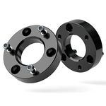 Silverado 2in Leveling Lift Kit, 2" Front Suspension Level Kit Forged Strut Spacers for 2007-2022 Chevy Silverado 1500 2007-2022 GMC Sierra 1500 Pickup, 6061-T6 Aluminum Not require strut disassembly