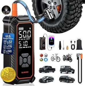 OlarHike Tire Inflator Portable Air Compressor, 3X Fast Inflation, 4 * 3000mAh