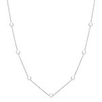 Philip Jones Silver Plated Pearl Chain Necklace