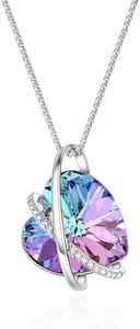 GEORGE · SMITH Collier Cristal Avec Cœur pour Femme Fille Pendentif Avec Zircon Cubique Collier Bijoux Anniversaire Fête des Mères Cadeau pour Maman Épouse