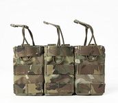 EmersonGear 7.62 Triple Open Top Magazine Pouch,Elastic Bungee Molle System