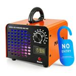 Ozone Generator, 60000mg/h High Capacity Ozone Machine Home Odor Removal for 300㎡ Room, Odor Eliminator with 120 Min Timer Air Purifier for Car Home Kitchen Office Commercial