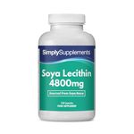 Soy Lecithin Capsules 4800mg | 120 Capsules | Manufactured in The UK