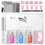 PERMANIA Lash Lift Kit, Professional Eyelash Perm for Beginners Friendly Last up to 6 Weeks Salon Grade Brow Lamination Kit Fast Lash Lifting 5 Minute (15Pcs)