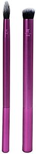 Real Techniques Perfect Crease Makeup Brushes, Apply & Blend Eye Shadow, Set of 2