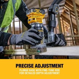 DEWALT 18V XR Compact Router – Cordless Woodworking Tool
