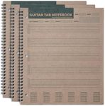Koala Tools Koala Tools | Guitar Tablature - Guitar Tab Notebook (3 Pack) | 8.5" x 9.75" 60pp. - Blank Paper, Sheets for Music Chord Notation