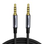 UGREEN Aux Cable 3.5mm Audio Mic Lead 4-Pole TRRS Male to Male Lead Headphone Mini Jack Stereo Cord Compatible with Car Aux Microphone Headset Earphone Speaker Xbox PS4 Laptop PC TV MP3 (1M)