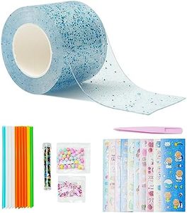 KAVI' S Nano Tape Bubbles Kit, Nano Double Sided Tape for Bubbles, Nano Glue for Browing Clear Bubble, DIY Nano Tape Bubble Craft Kit for Kids, Girls, Boys and Adult (Blue)