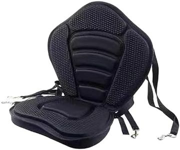 Generic Kayak Seats with Back Support for Sit in Comfortable Sitting,5cm Thick Padded Canoe Backrest Seat with 4 Adjustable Straps for Kayaking, Canoeing, Fishing, Paddle Boarding