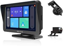 RexingUSA W1 Multimedia Receiver - 7” HD Touch Screen Wireless Carplay Android Auto, Bluetooth, WiFi, Auto Connect, Backup Camera, FM Transmitter, Portable Car Stereo