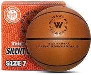 WAWAWEWA The Official Silent Basketball + (Size 7) – Noise-Free Indoor Basketball for Quiet Dribbling – Grooved Airless Indoor Basketballs – Ready to Play Basket Ball for All Ages (29.5")