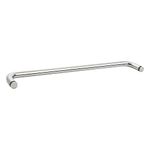 Rockwell Security Mont Hard Single Sided Towel Bar 28 Inch Glass Polished Chrome Finish for Commercial and Residential Frameless Heavy Glass Shower Doors…