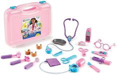 Learning Resources Pretend and Play Doctor Kit for Kids, Pink Doctor Costume, 19 Piece Set, Ages 3+