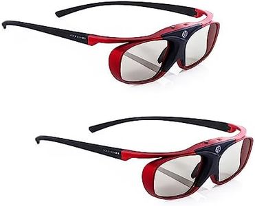 2X EPSON Compatible 3D Active Glasses RF Pro Scarlet Heaven | for 3D Projector Epson Home Cinema 750HD 2000 2030 2040 3000 3020 3500 3600 4030 5020 5030 6010 6020 6030 incl. Hardcase