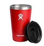 HYDRO FLASK - All Around Tumbler 473 ml (16 oz) with Closable Spill Proof Press-In Lid - Stainless Steel Double Wall Vacuum Insulated Travel Mug - Hot and Cold Drinks - BPA-Free Cup - Goji