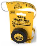 Suck UK | Fact Filled Tape Measure | 3m Double Sided Tape | Novelty Gifts For Boys & Boys Birthday Gifts | Measuring Tape For Stocking Fillers Kids | Retractable Tape Measure | Fun Measurement Tape