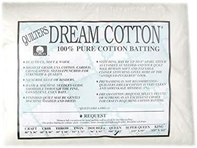 Quilter's Dream Cotton White Request Batting (108" x 93") Queen