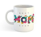 ASHVAH Best Mom Ever Ceramic Printed Coffee Mug | Special | Birthday | Anniversary | Mothers Day Gift For Mom | Mother | Mummy, 350 ML