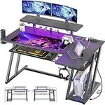 L Shaped Gaming Desk with Monitor S