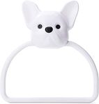 DC DECORIO Plastic Towel Ring Self Adhesive for Bathroom and Kitchen (Dog)