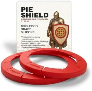 BakeBarn Pie Shield, 2 Pack Pie Crust Protector, European Grade Silicone