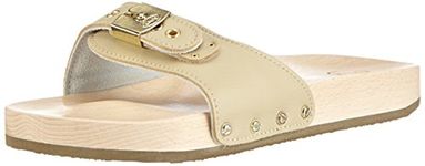 Scholl Unisex Adults' PESCURA Flat Clogs, Beige (Sand), 3 UK