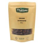 Organic Dried Pitted Dates - Raw, Vegan, GMO-Free - No Additives or Preservatives, High Fibre, Certified Organic - Nutritious, Delicious, and Convenient - Thames Organic 500g