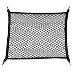 VOVANE Car Boot Net,Cargo Net 80×60cm Car Trunk Net Elastic Nylon Baggage Cargo Fixed Net,Storage Organizer Car Net for Car Boot Vehicle Van SUV(Black)