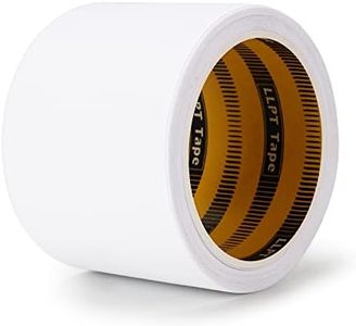 LLPT Iron On Repair Tape White 3" x 16.5 Ft Premium Patch Tape Fusing Durable Adhesive for Sofa Jeans Jackets Pants Curtains and DIY Decorations (IRP7605WT)