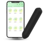 Jango Mini Bullet Personal Body Massager With Bluetooth Connect|Bluetooth App|10 Modes,USB Charging, Waterproof (Black)