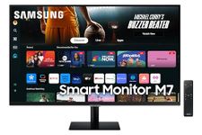 Samsung LS32DM700UUXXU 32" 4K Ultra HD HDR10 Smart Monitor with Speakers - 3840x2160, USB-C, HDMI, WiFi, Bluetooth, Smart Hub for TV streaming, Catch Up Apps and Gaming Hub