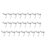 Mxfans 25x Slatwall Single Hook Pin Display Fitting Prong Hanger Shop 5cm Hook