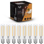 OXA LED™ 8-Pack – T10/T30 – LED Edison Light Bulbs – 4W (40W Equivalent) – 2700K Warm White – 400 Lumens – E26 LED Bulb – Non-Dimmable – LED Light Bulbs (4W, 2700K)