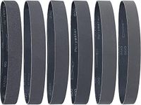 Sruhrak Sanding Belt 25 X 762mm- 12 Pcs Silicon Carbide Sanding Belts 2 X 60/120/240/400/600/800 Assorted Grits High Performance Silicon Carbide Abrasives for Knife Sharpening and Metalworking