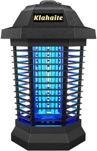 Klahaite Bug Zapper Outdoor, Electric Mosquito Zapper, Fly Zapper Indoor Fly Traps, Mosquito Repellent Outdoor Patio and Backyard Covers 1/2 Acre, 3 Prong Plug, 4200V, ABS Fireproof Plastic Outer