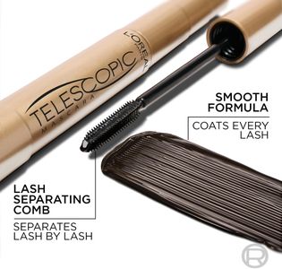 L'Oréal Paris Telescopic Mascara – Dramatic Length, Smudge-Resistant, 8ml