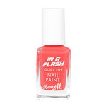 Barry M In a Flash Quick Dry Nail Paint, Shade Red Rocket, Quick Dry Nail Polish