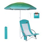 Beach Chair With Umbrella For Adults Heavy Duty