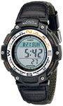 Casio Men's SGW100B-3V Digital Compass Twin Sensor Green Nylon Band Sport Watch