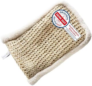 Sisal Massagehandschuh - tiefgehender Peeling-Effekt durch grobe Struktur- Peeling am ganzen Körper. Made in Turkey - Sarenius Premium Spa
