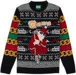 The Ugly Sweater Co. Interactive Ugly Christmas Sweaters for Holiday Fun Tacky Unisex Design, Perfect Snug Fit Breathable (Yo Ho Ho Jacquard, Large)