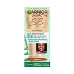 GARNIER Skin Active - BB Cream - All-in-1 Perfecting Care - Evens, Mattifies & Hydrates - SPF 25 - Hyaluronic Acid & Aloe Vera - Vegan & Cruelty Free - Combination to Oily Skin - Dark Tint - 50 ml