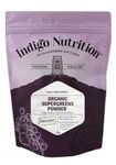 Indigo Herbs Organic Super Greens Powder 500g | Moringa, Spirulina, Chlorella, Wheatgrass, Barley Grass Mix