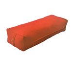 Yoga Store Wala Iyengar Bolster Cotton Rectangular (Orange)