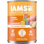 Iams Proactive Health Puppy with Chicken and Rice Pate Wet Dog Food 13.0 Ounces (Pack of 12)